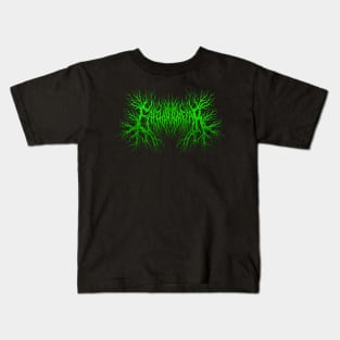 Faith over Fear death metal design (green) Kids T-Shirt